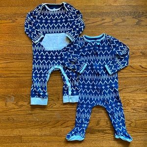 Two one piece pajamas